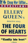 The Four of Hearts - dust cover Victor Gollancz edition, Cheap War Edition, 1940