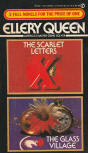 The Scarlet Letters/ The Glass Village - cover pocket book edition, Signet Double Mystery, 451-AE2887, 1984