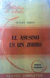 El Asesino Es Un Zorro&nbsp;- Cover Spanish edition, Argentina, 1947