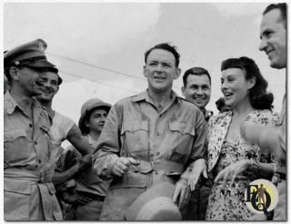 During the war, Bill Gargan led a USO group that included Paulette Goddard, Keenan Wynn, and accordionist Andy Arcari, touring the China-Burma-India theater. For four months, he endured some of the war's harshest conditions, performing shows and traveling in various prop planes despite suffering from an ongoing ear infection. He coped by drinking whatever alcohol was available. Upon returning home, his ear was so swollen that his wife Mary jokingly nicknamed him Dumbo.