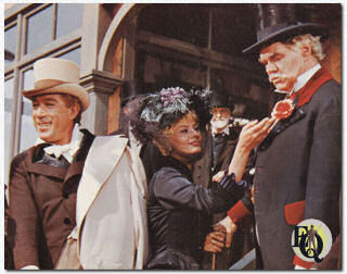 Mathews (R) as Sam Pierce opposite Anthony Quinn & Sophia Loren in Cukor's box office flop "Heller in Pink Tights" (1960).