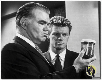 Dr. Kildare's “The Search” (NBC, Feb 1. 1962) was considered one of the best episodes of this TV series. George with Jeremy Slate (R).