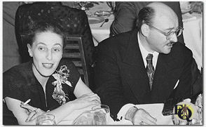Hilda en Fred Dannay op een Edgar uitreiking (1950s)