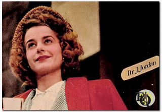 Joyce Jordan's brilliant career as a surgeon has not prevented her from developing into a desirable, vital woman. She came to New York from Centerfield, and built up a private practice. Joyce made both her office and home in one of the city's old, quiet brownstone neighborhoods (played by Gertrude Warner) (Aug 1948).