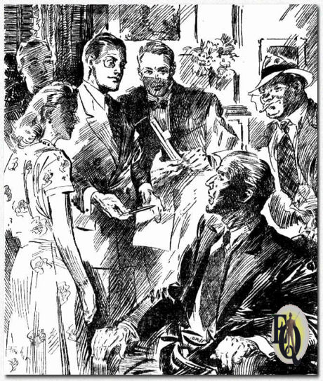 Ellery opened his eyes. "Then what's your explanation, Bayard?" he asked sharply. "I haven't any, Mr. Queen. I can't give you one. All I know is I didn't sign this ledger, and I didn't renew that prescription." Dakin glanced at Ellery, shaking his head. ...