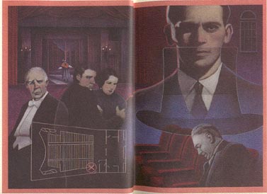 In the Franklin Library reprint (1989 part of the Mystery Masterpieces series) a frontispiece by artist Norman Walker was created.